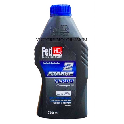 OLI SAMPING FEDHQ 2T TURBO BIRU JASO FC 0,7L FEDHQ OIL