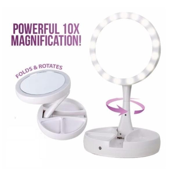 Kaca Rias Lipat LED Cermin Rias Lipat Led SPECIAL