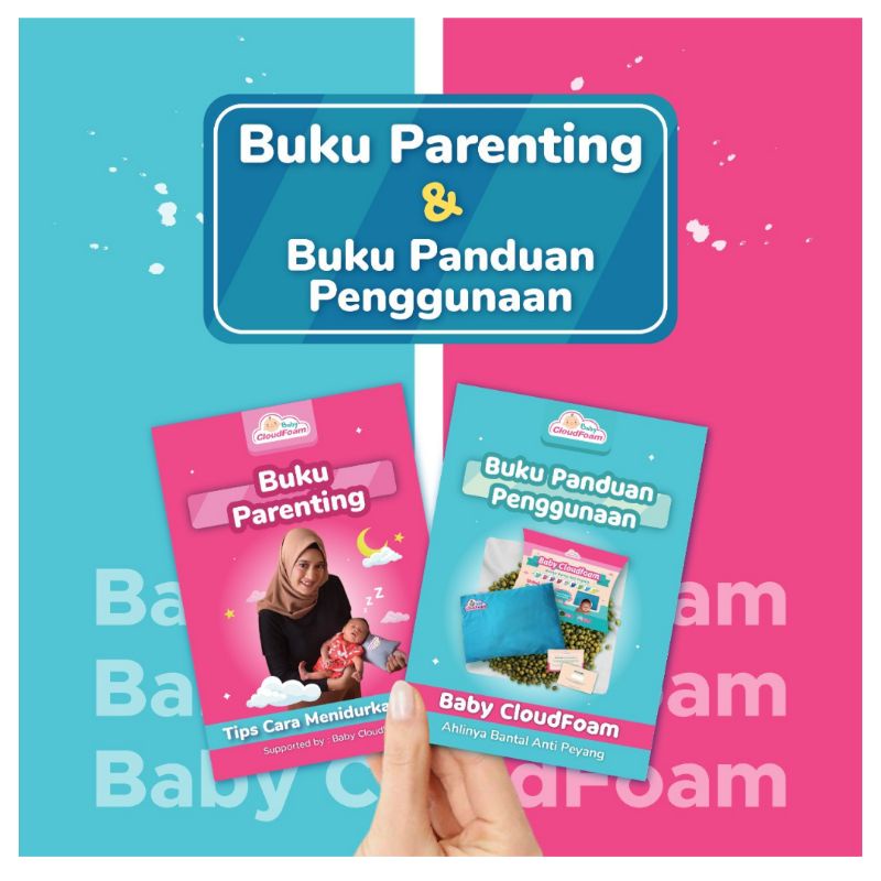 Baby Cloudfoam Bantal Anti Peyang Bayi Gratis Cetak Nama