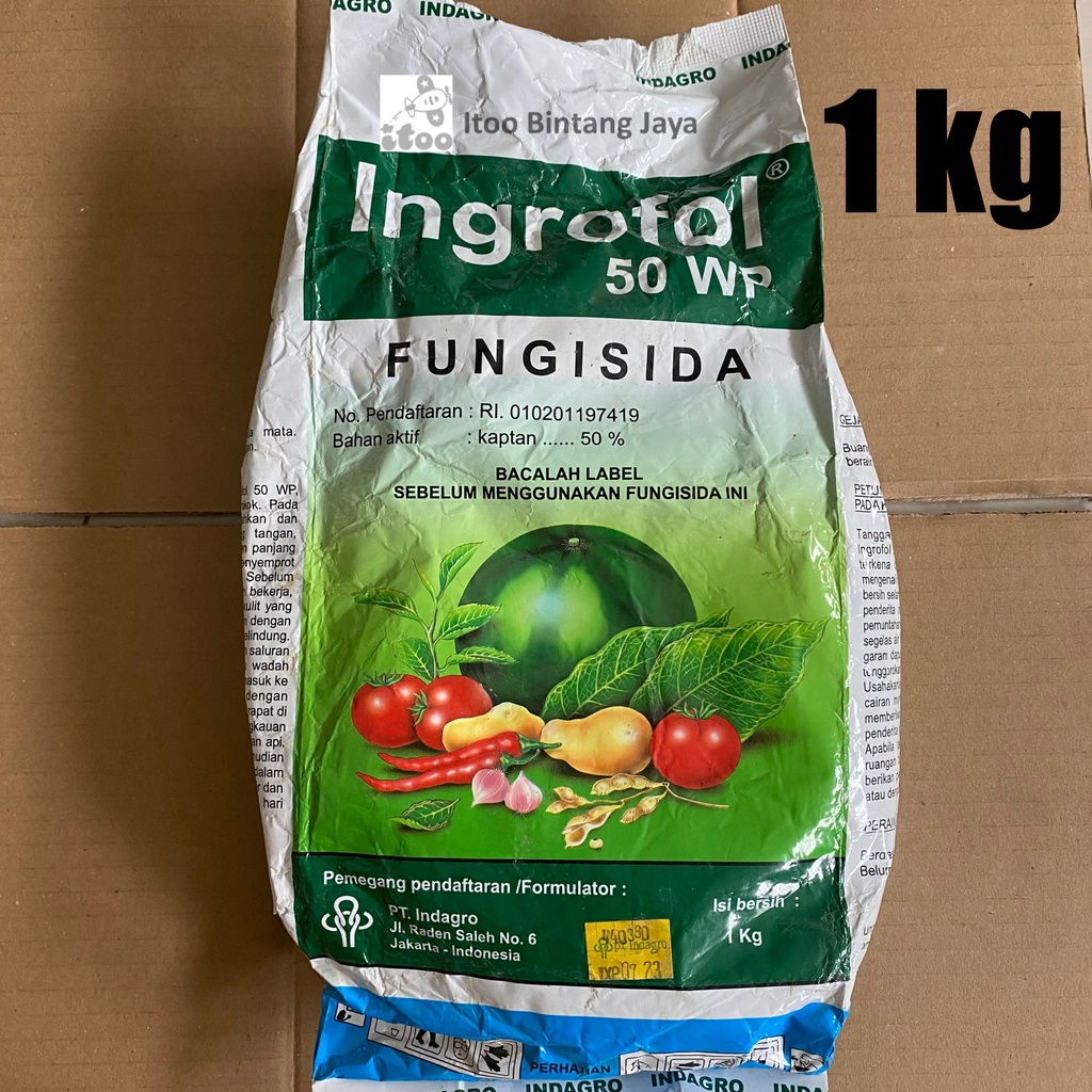 Fungisida Sistemik Kontak INGROFOL Kaptan 50 WP 1kg