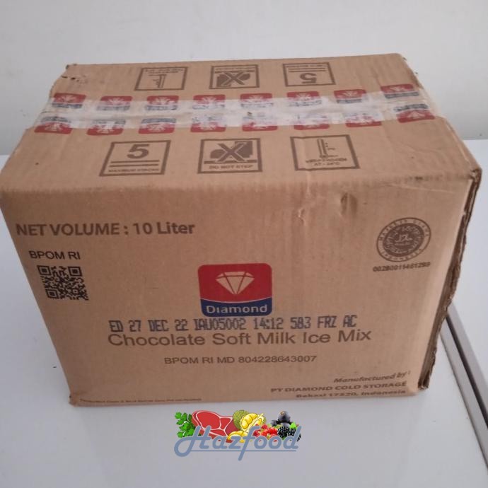 

Diamond Chocolate Soft Milk Ice Mix - 10 Liter