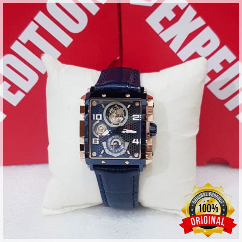 Jam Tangan Expedition Wanita E 6757 Expedition Wanita Original Blue Navy Rosegold