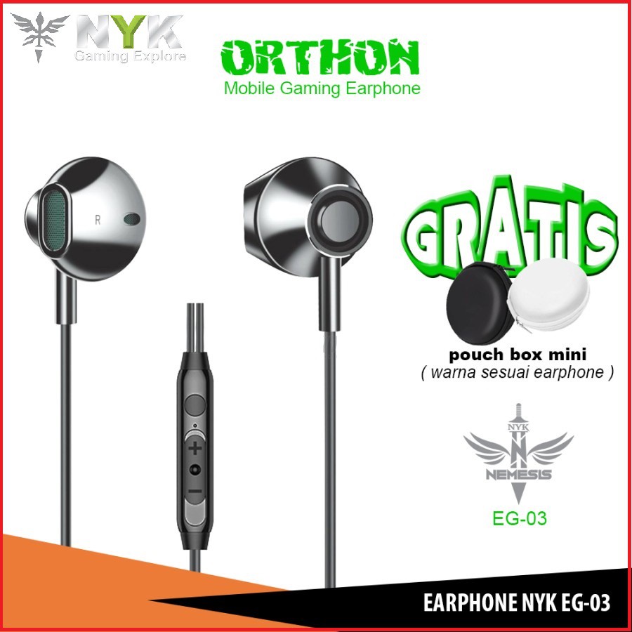 Earphone NYK Nemesis EG-03 ORTHON - EG03 EG 03 Gaming Headset