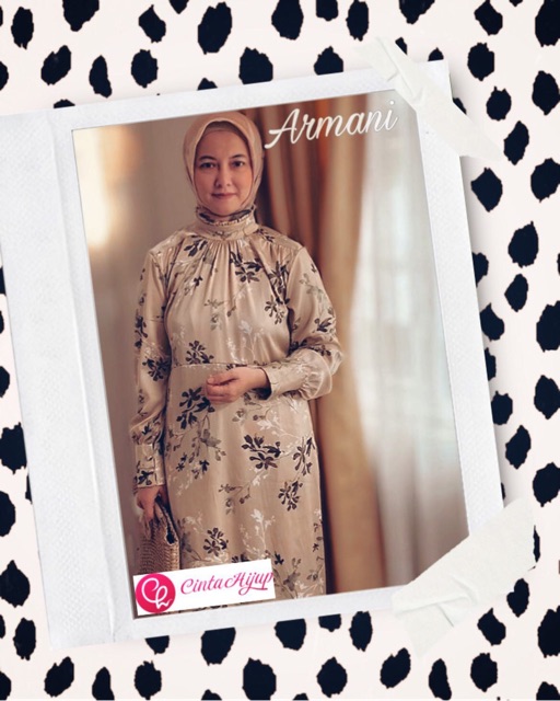 Gamis Dewasa Bahan Armani Silk Lembut (Code Golden) - Cinta Hijup