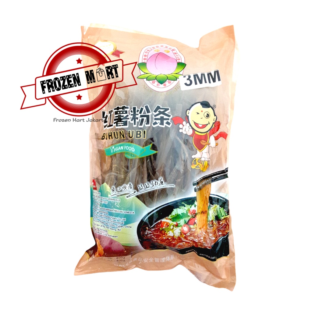 XIAN TOU Sweet Potato Vermicelli / Bihun Ubi uk.3MM / Vegan Food 400Gr