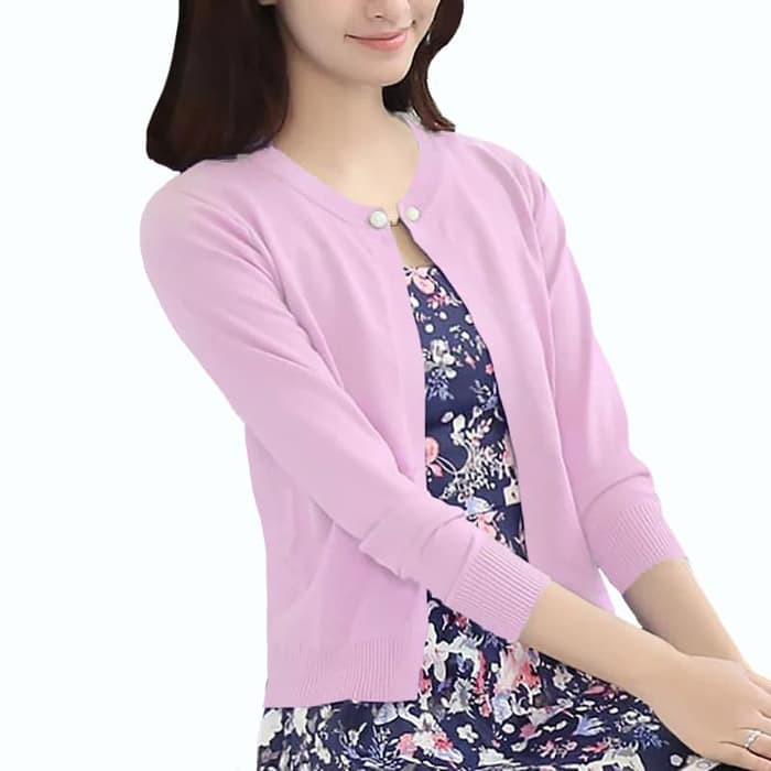UR43 Laris Manis Cardigan Jumbo Halus Adem Lengan Pendek Kardigan Outer