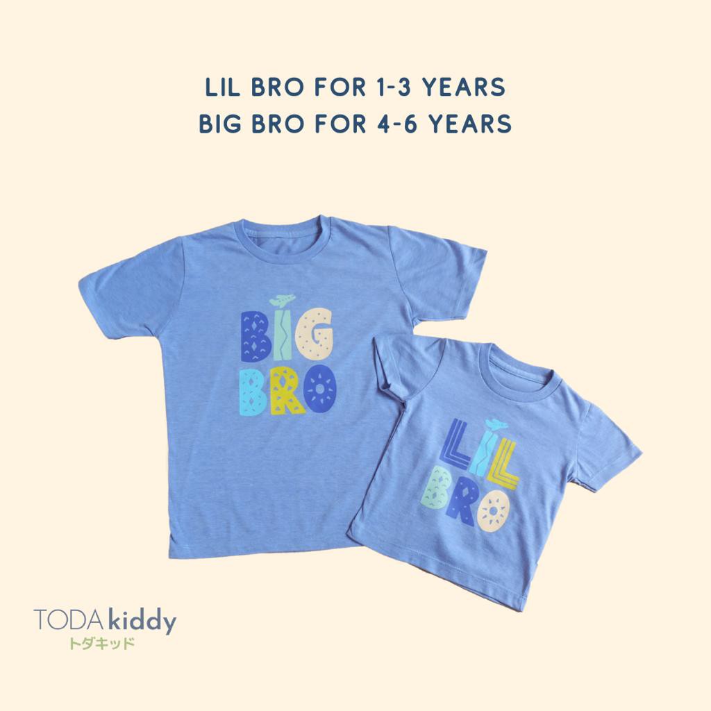 PROMO KAOS ANAK SIBLING TEE LIL SIS LIL BRO KAOS ANAK UNISEX LUCU 1-6 TAHUN