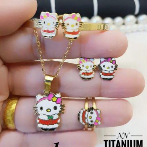 Titanium Set Perhiasan Anak 1006n