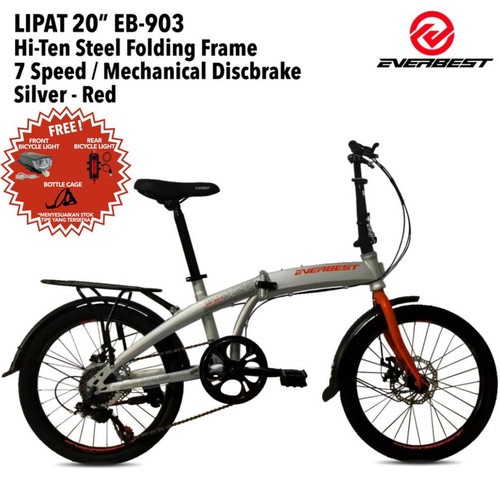 Sepeda Lipat 16 20 inch Everbest EB 903 Mechanical Discbrake 7 Speed