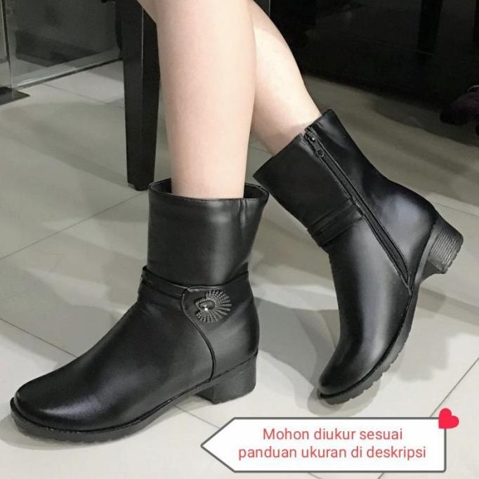 Sepatu Boots Kulit Winter Waterproof IMPORT termurah