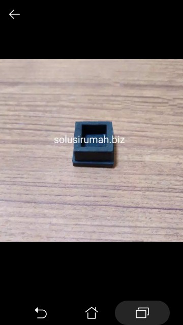 Alas Karet 25 X 25mm Kursi Meja Besi Hollow Pipa Kotak Holo