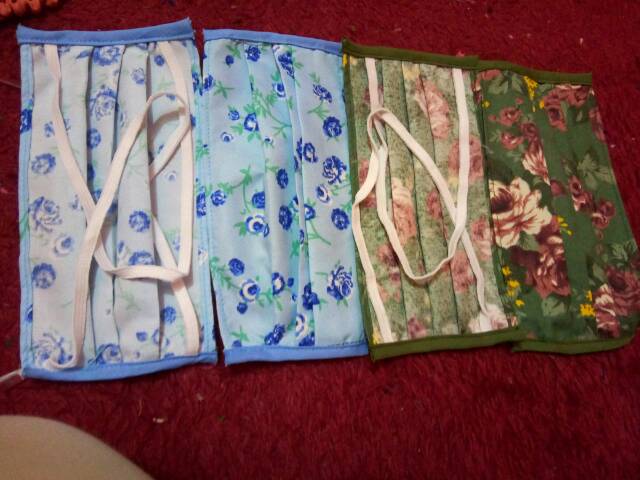 Masker karet hijab motif losinam