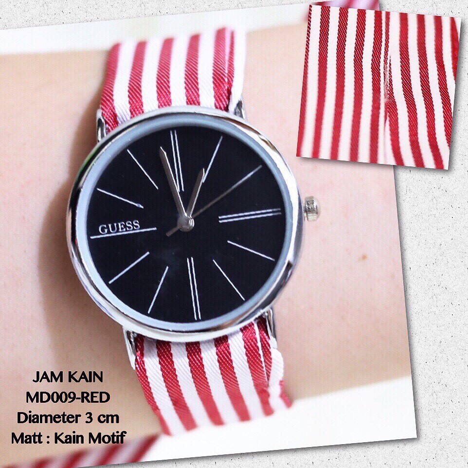 Jam tangan wanita lilit kain korea wanita guess tali pita grosir terlaris MD001