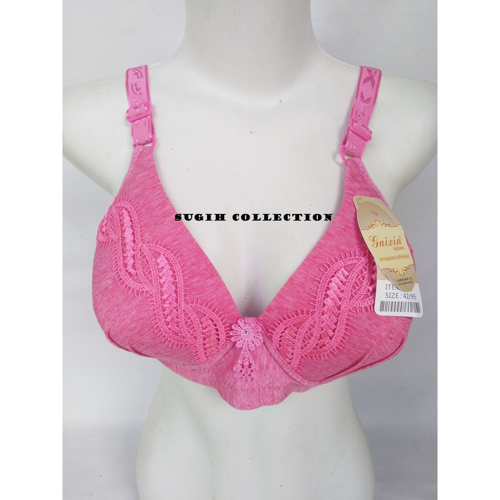 bra gaixin 8963 cup C size 42-48 | bh jumbo tanpa kawat fashion import