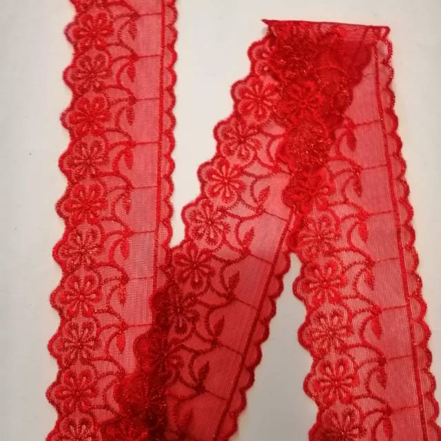 Renda tile, renda bordir per roll 15 yard