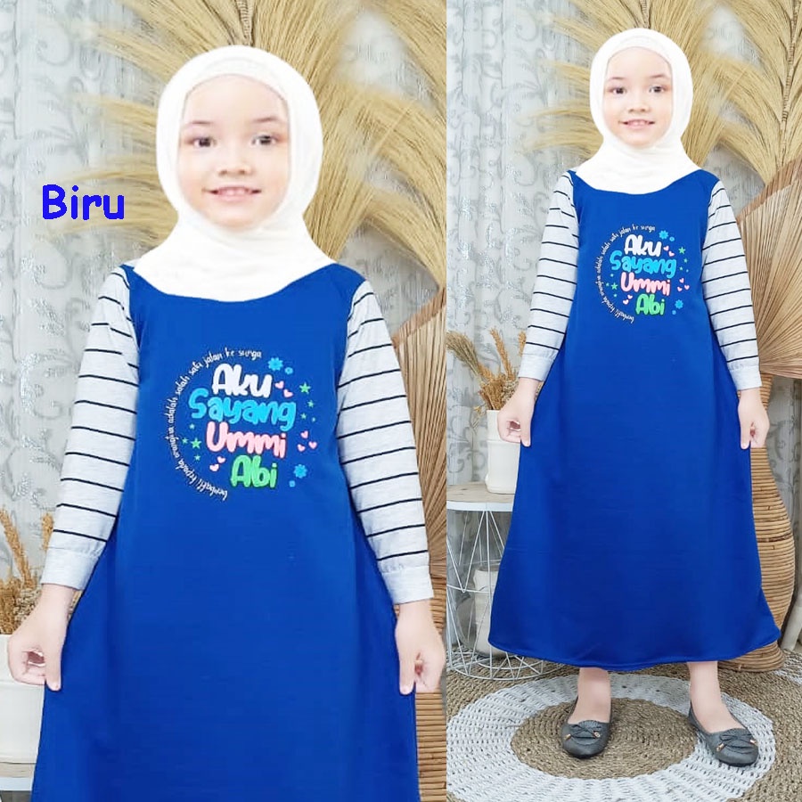 GAMIS AKU SAYANG UMMI DAN ABI ANAK 3-12tahun CARLINA FASHION