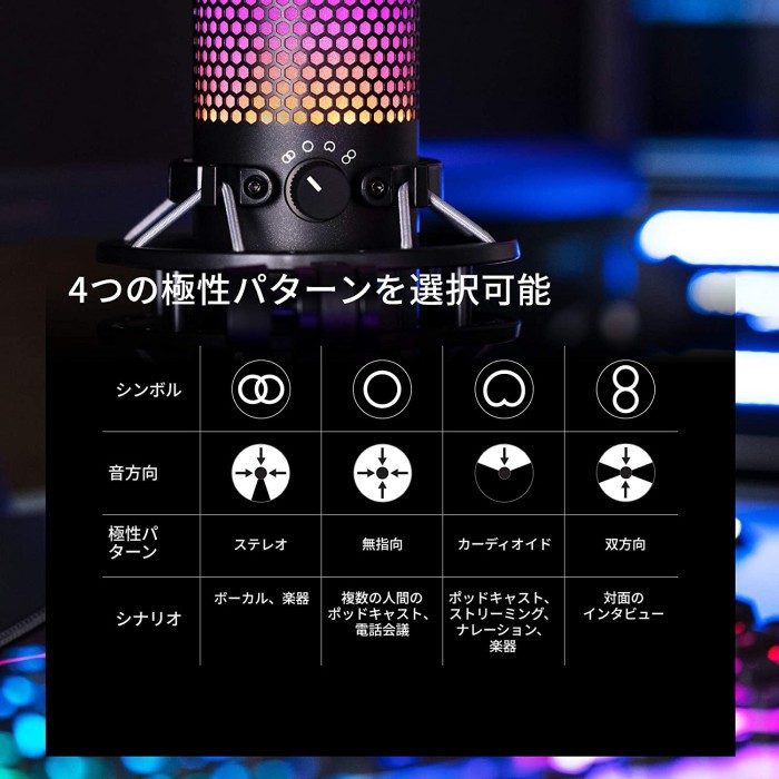 HyperX Quadcast S RGB USB Condenser Gaming Microphone