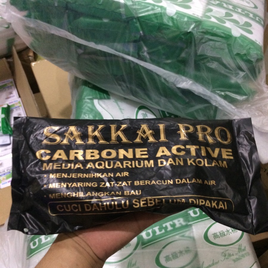 Sakkai Pro Carbon Karbon Aktif Media Filter Aquarium dan Kolam Small