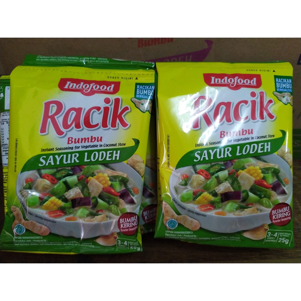 

Korzaln Indofood Bumbu Racik 22Gr 1 Renceng