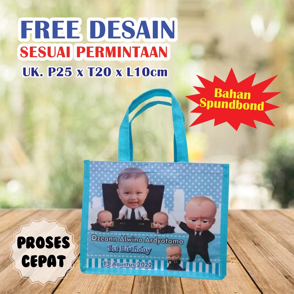 

TAS ULANG TAHUN MURAH / GOODIE BAG ULTAH / TAS SAFA BANNER ULTAH