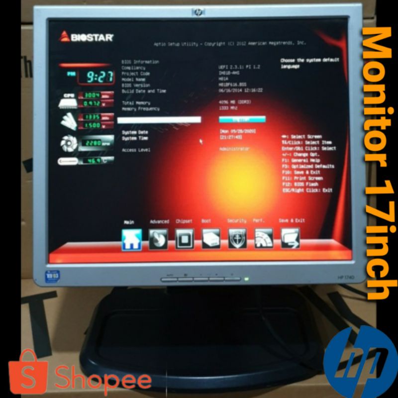 monitor hp 17inch