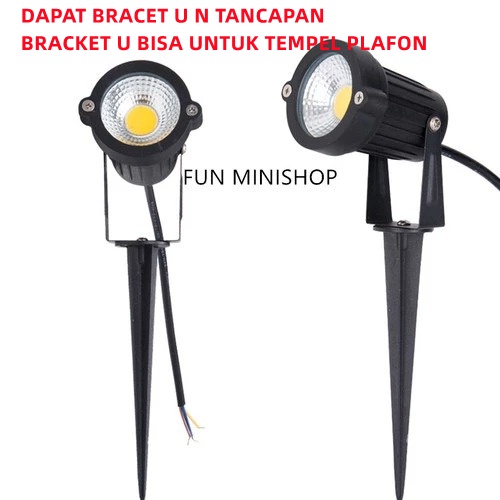 GARDEN LAMP LAMPU TAMAN COB 5W LAMPU SOROT COB LAMPU TANCAP WATERPROOF