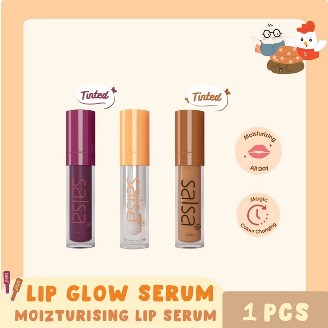 (BOSS) SALSA Lip Glow Serum - 3g | Salsa Lip serum Bibir