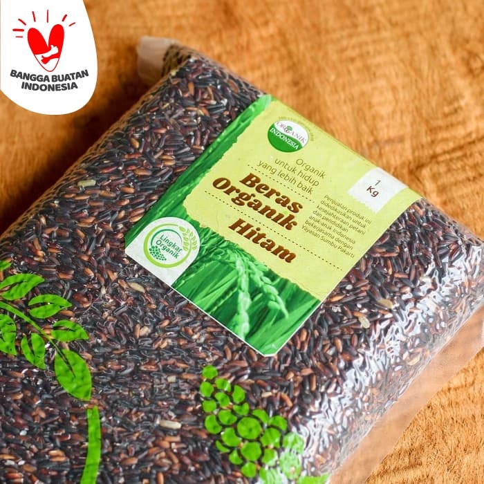 

540ffiepp Beras Hitam Organik (Lingkar Organik) - 1 Kg 244Q40112