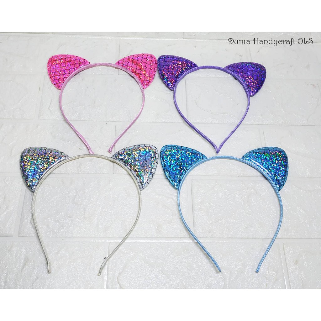 BANDO CAT FANTASI Bando Kucing Imut Cantik Aksesoris Rambut Murah