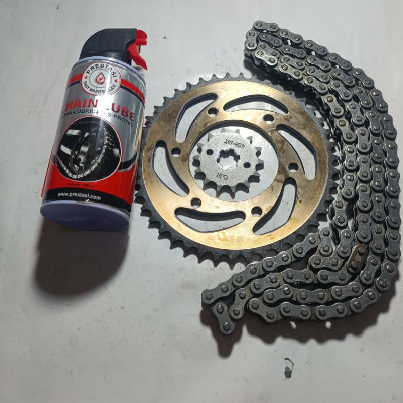 gear gir set bonus chain lube vixion mx king vixion new