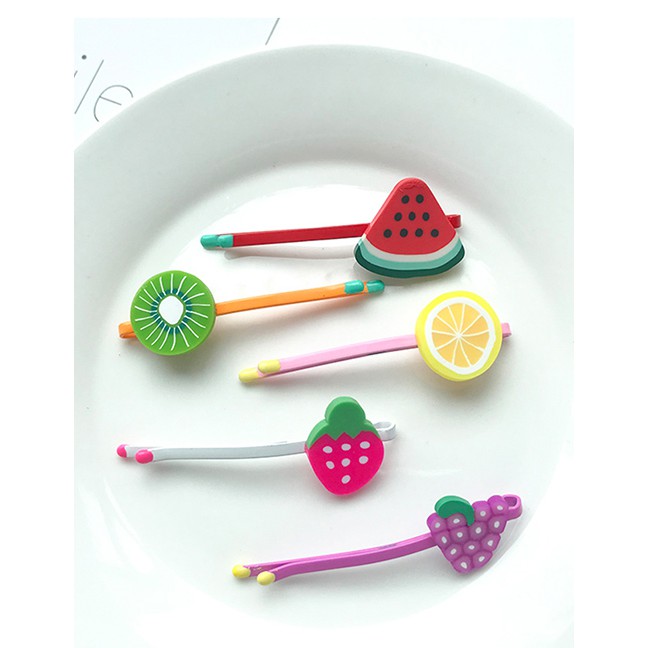 LRC Jepit Rambut Fashion Refreshing Cartoon Fruit Hair Clip F75418