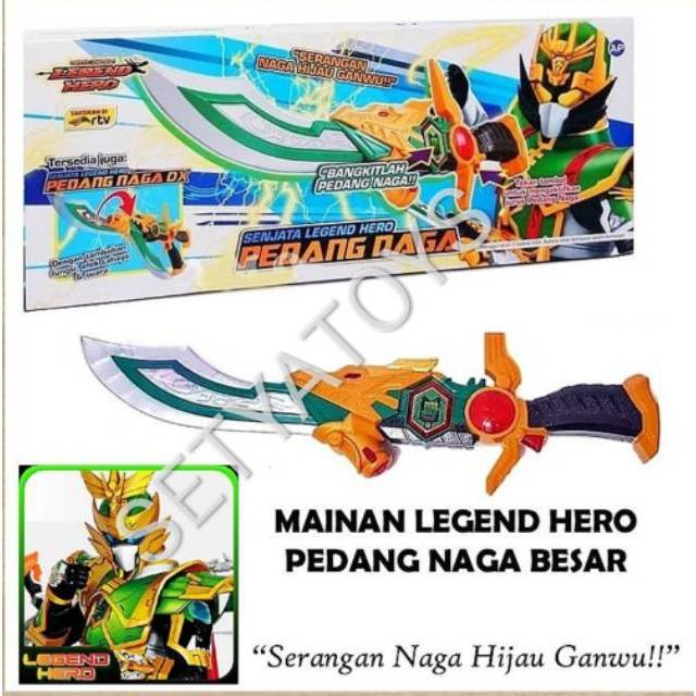 Mainan Anak Pedang Legend Hero Kemasan Dus Pedang Naga