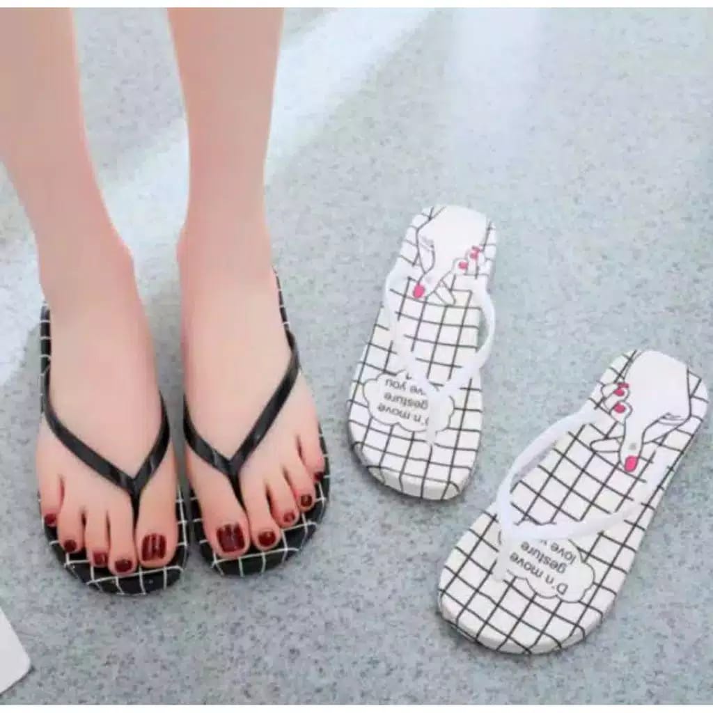 Sandal Jepit Wanita Moon Cat Terbaru