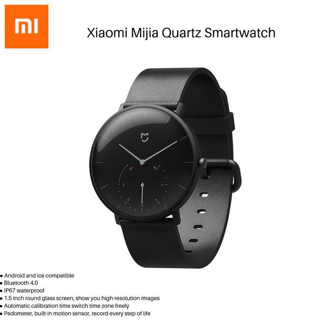 barang berkualitas | pengiriman cepat | kualitas terbaik Xiaomi Mijia Quartz Smartwatch - Hitam