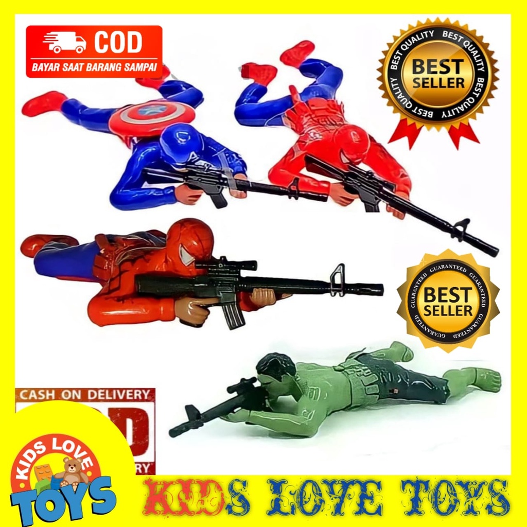 MAINAN TENTARA SUPER HERO MERAYAP/MERANGKAK / MAINAN ANAK TENTARA HERO PROMO TERMURAH COD