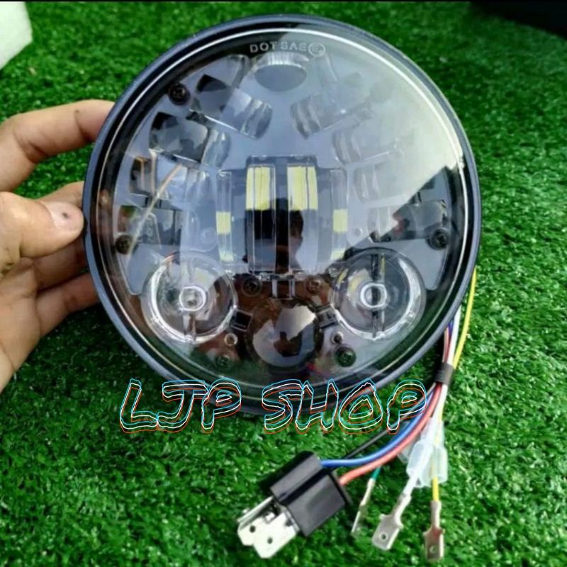 LAMPU DEPAN DAYMAKER PREDATOR 16 LED COBRA DOT SAE