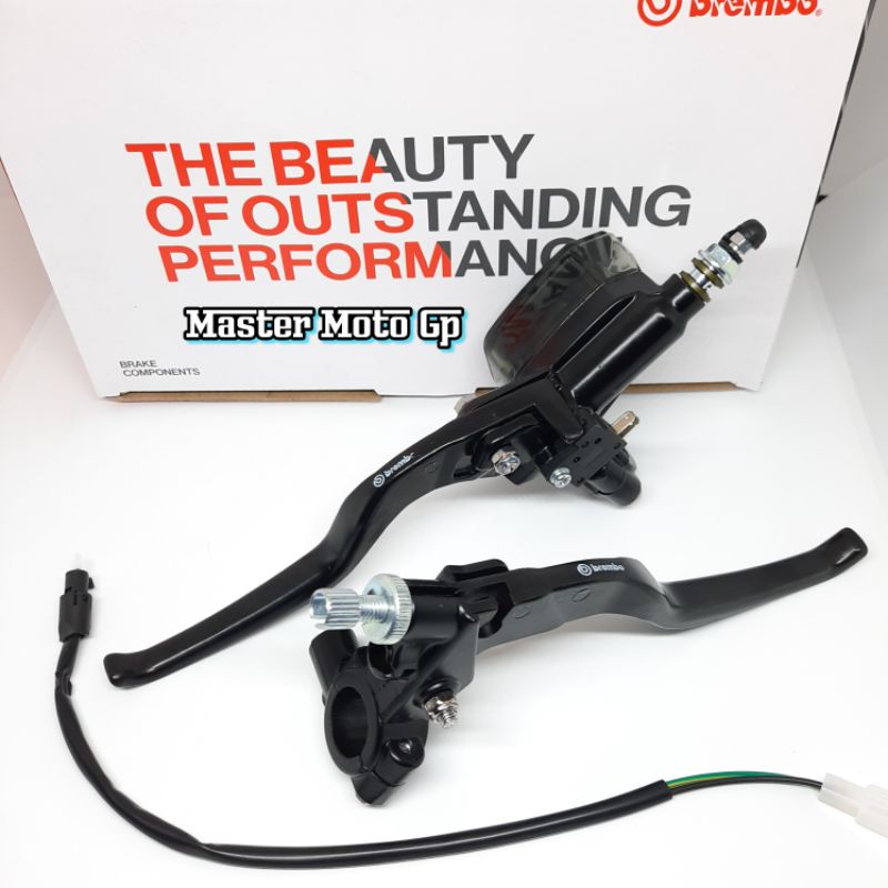 Master rem oval kopling E2 master brake pump 14mm E2 Master Rem Kopling Set Universal Motor, Beat, Vario, CBR 150R, Vixion, Aerox ninja , sonic fu