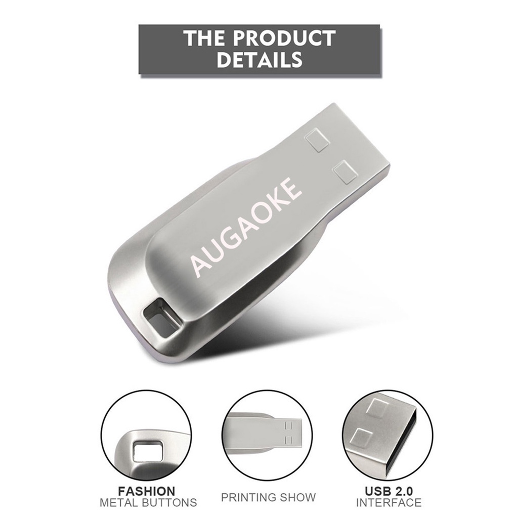 Huluboy Flashdisk USB 3.0 Kapasitas 256 / 512 / 1 / 2T Anti Air / Guncangan Bahan Metal Untuk Speaker
