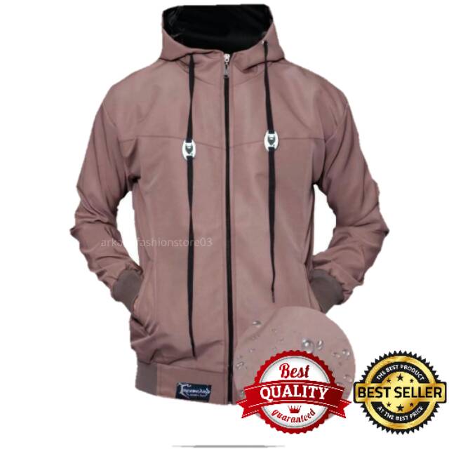 [Bayar Di Tempat / COD] Jaket Hoodie Pria Dan Wanita Anti Air / Jaket Taslan Musim Hujan Waterproof Anti Angin