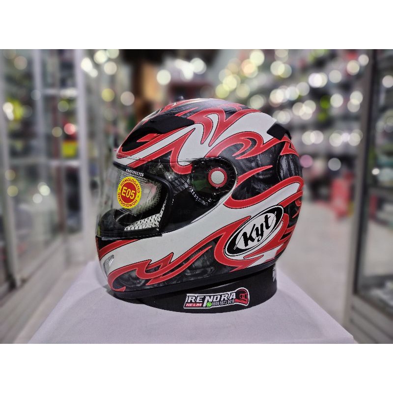 Helm KYT C4 Race Motif. Original 100% Ogkir termurah 2Kg