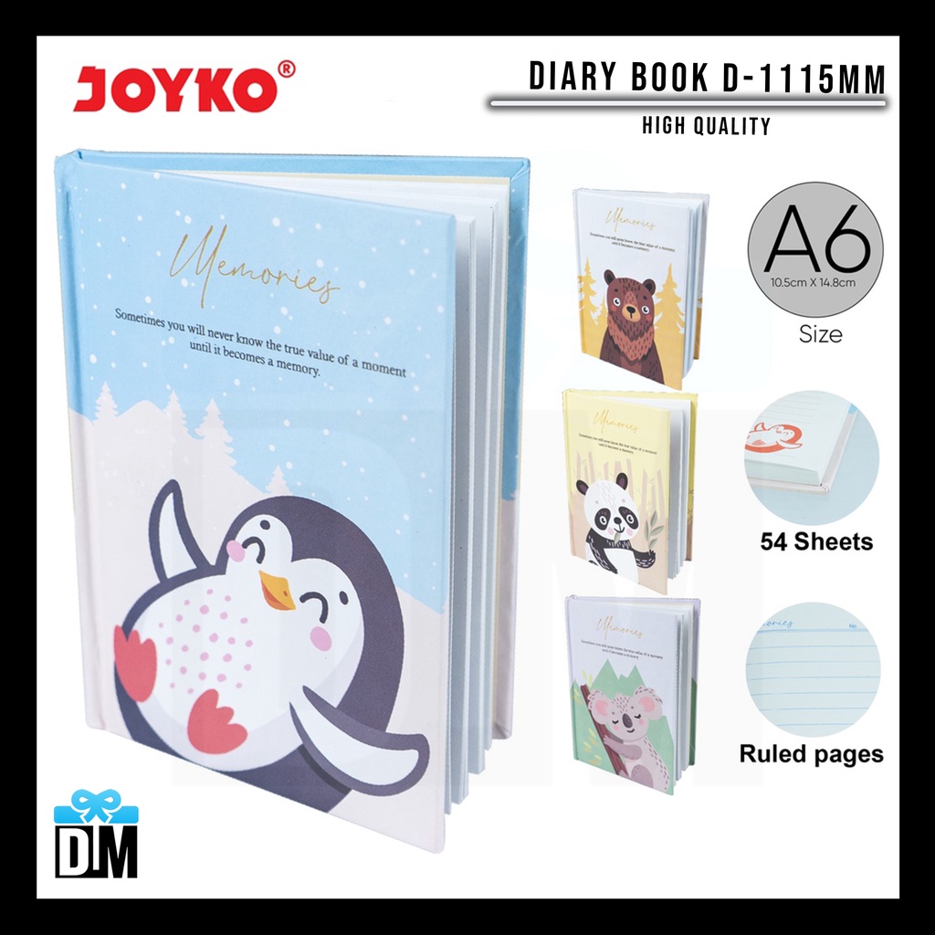 

Buku Diary Notebook Diary Book Buku Tulis Catatan Harian Brand Joyko D-1115MM #M