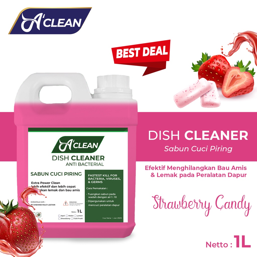 Sabun Cuci Piring 1 Liter / Dish Wash / DISH CLEANER Konsentrat Liquid Amorens [1 Liter]