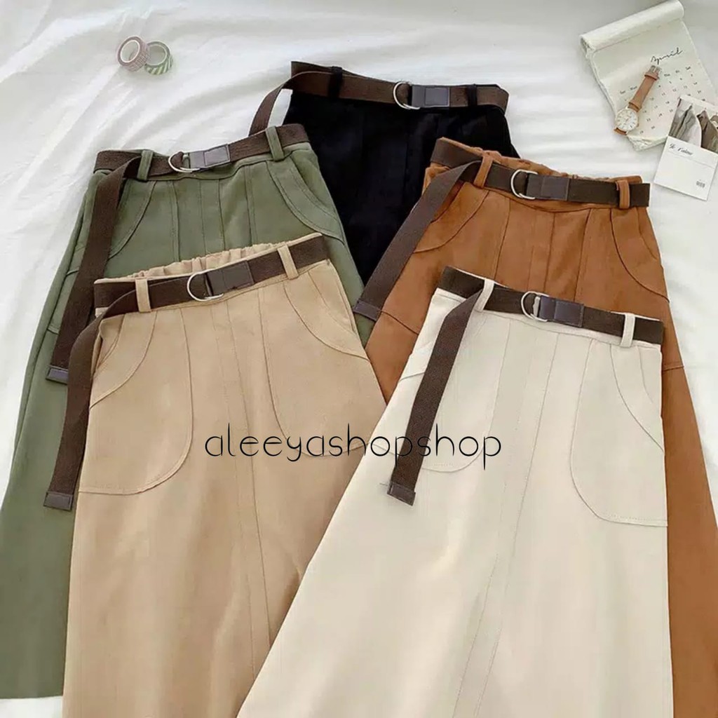 ALEEYA Rok Suede /  Dorthe Maxi Skirt Suede (2110)