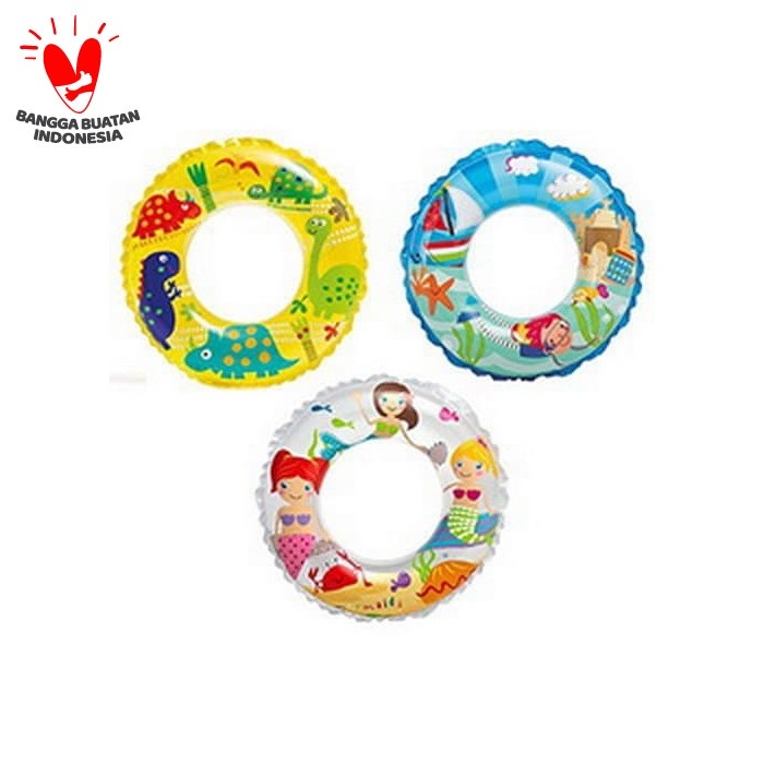 PELAMPUNG BAN RENANG ANAK INTEX OCEAN REEF 61CM USIA 6-10 TAHUN / SWIM RING KIDS / 16010044