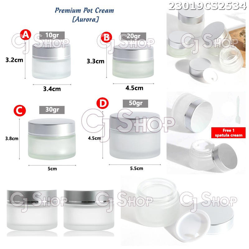 Tempat Skincare / Botol Cream Premium [Aurora] 23019 23020