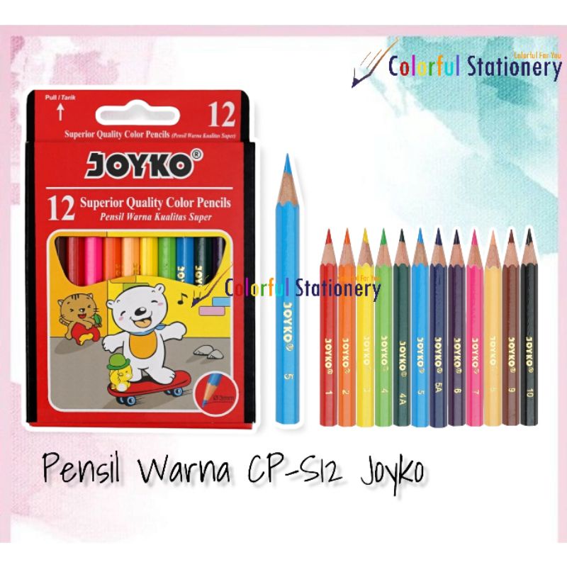 

Pensil Warna Joyko Mini 12 Warna CP-S12