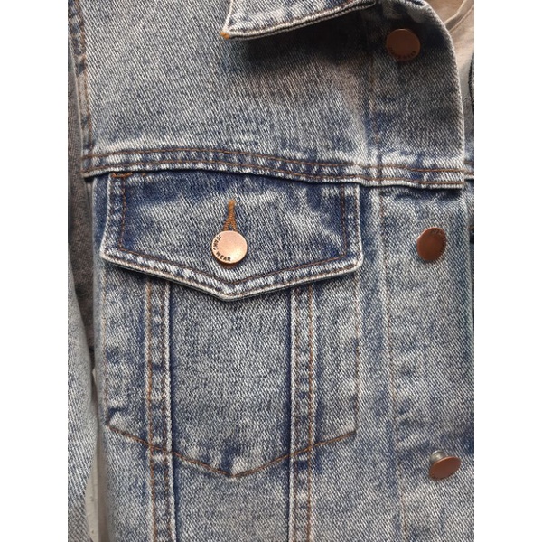 JAKET DENIM GREATLEE BLUE JEANS TEBAL