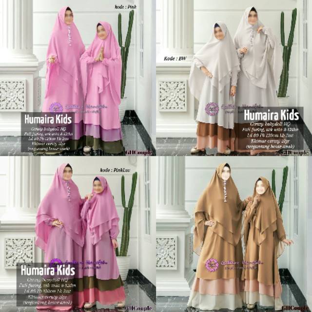 Best Gamis humaira kids syari kid humairah anak shefitra duvency davency azizah tazkia zeva canary