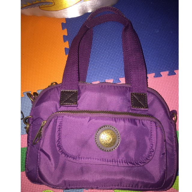 Tas Kipling original authentic ungu purple Slempang dan jinjing