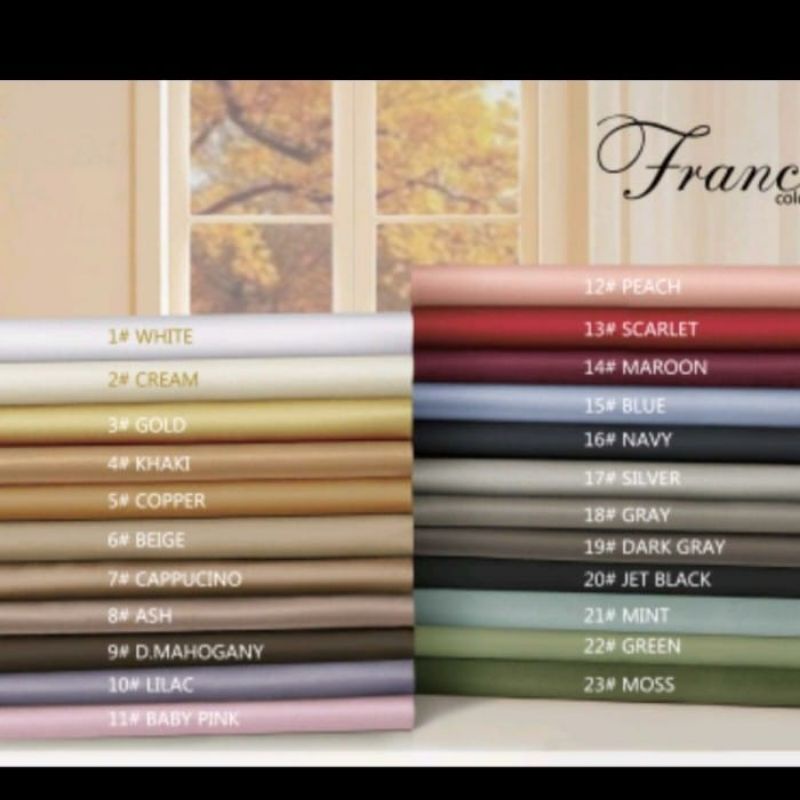 sprei bedcover tencel polos organik 60s sutra silk halus lembut tancel tensel seprei seprai anti ale